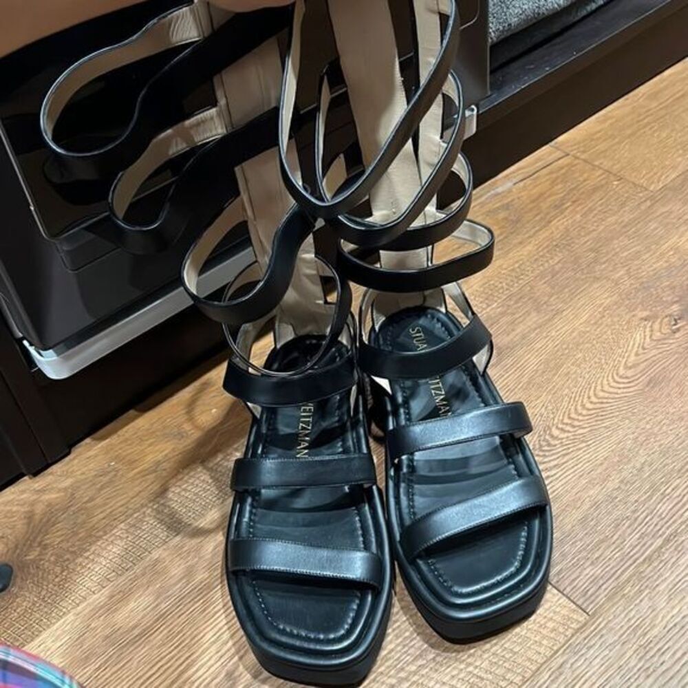 Stuart Weitzman Women's Gala Lift Gladiator Sandal Size 9.5